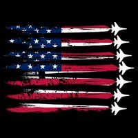 Patriotic USA American Flag Air Show Jets Bag