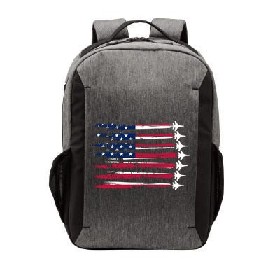 Patriotic USA American Flag Air Show Jets Vector Backpack