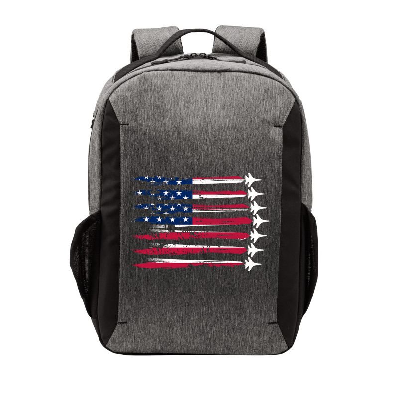 Patriotic USA American Flag Air Show Jets Vector Backpack