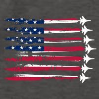 Patriotic USA American Flag Air Show Jets Vector Backpack