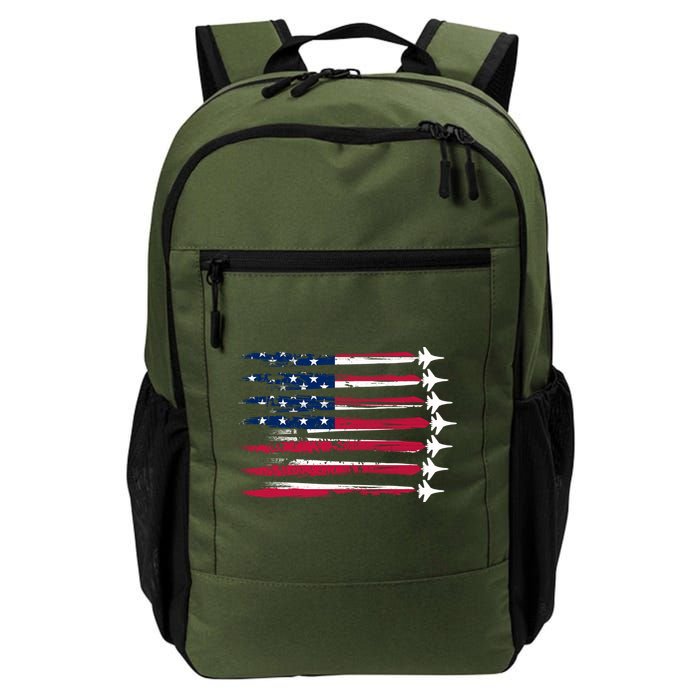 Patriotic USA American Flag Air Show Jets Backpack