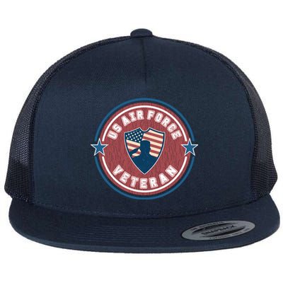 Proud US Air Force Veteran Flat Bill Trucker Hat