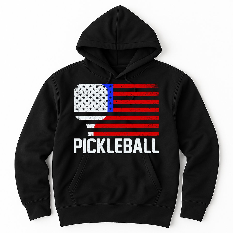 Pickeball USA American Flag Hoodie