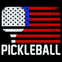 Pickeball USA American Flag Baby Bodysuit