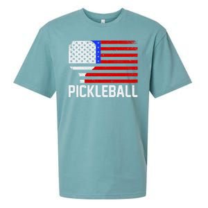 Pickeball USA American Flag Sueded Cloud Jersey T-Shirt