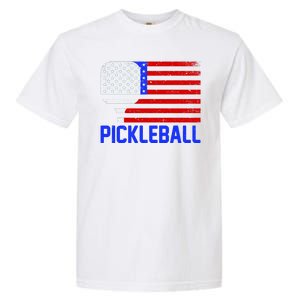 Pickeball USA American Flag Garment-Dyed Heavyweight T-Shirt