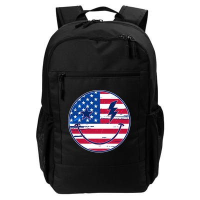 Patriotic USA American Flag Smiley Emoji Backpack