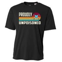 Proudly Unpoisoned Antivax No Vax Anti Vaccine Vintage Retro Cooling Performance Crew T-Shirt