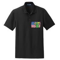 Pickleball US American Flag Pickle With Paddle Pickle Ball Dry Zone Grid Polo