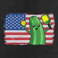 Pickleball US American Flag Pickle With Paddle Pickle Ball Tumbler