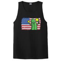 Pickleball US American Flag Pickle With Paddle Pickle Ball PosiCharge Competitor Tank