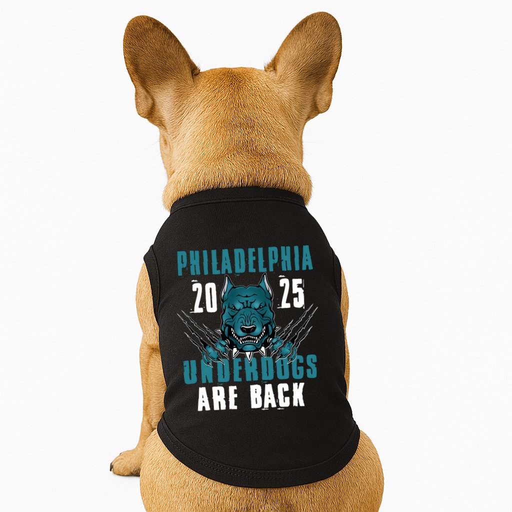 Philadelphia Underdogs Are Back 2025 Football Fan Doggie Tank
