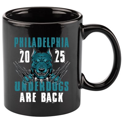 Philadelphia Underdogs Are Back 2025 Football Fan 11oz C Handle Ceramic Mug