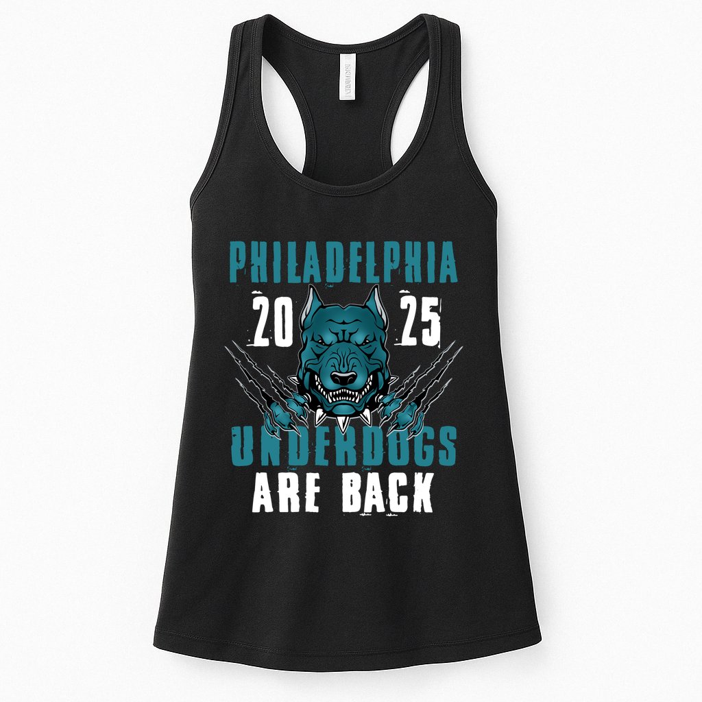 Philadelphia Underdogs Are Back 2025 Football Fan Womens Tank Top