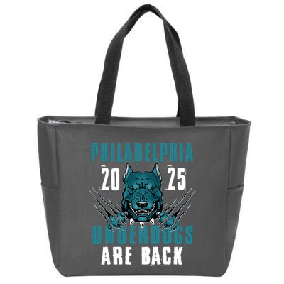 Philadelphia Underdogs Are Back 2025 Football Fan Zip Tote Bag