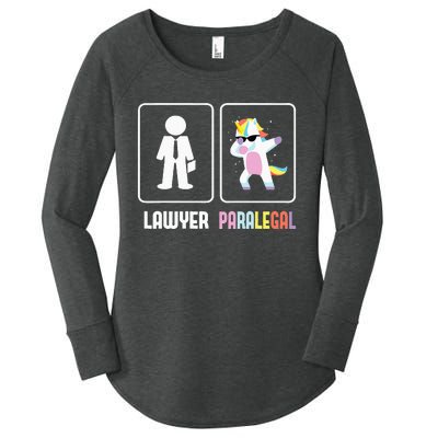 Paralegal Unicorn Attorney Assistant Law Firm Justice Women's Perfect Tri Tunic Long Sleeve Shirt