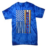 Patriotic Us American Baseball Flag Gift Vintage Baseball Flag Cute Gift Tie-Dye T-Shirt