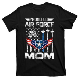 Proud U.S A.Ir Force Mom Flag Graduation Mom T-Shirt