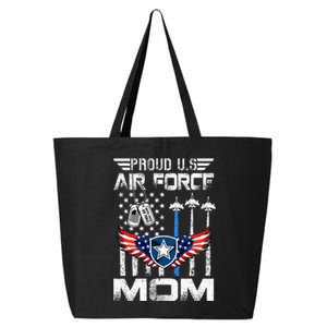 Proud U.S A.Ir Force Mom Flag Graduation Mom 25L Jumbo Tote