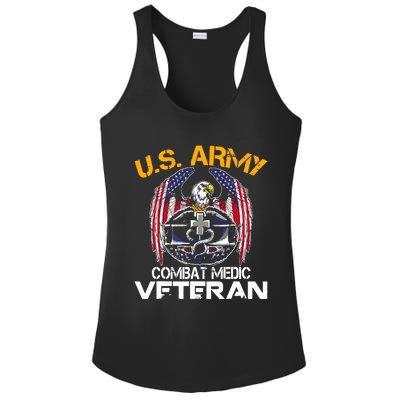 Proud US ARMY Combat Medic, Perfect Veteran Medical Military Ladies PosiCharge Competitor Racerback Tank