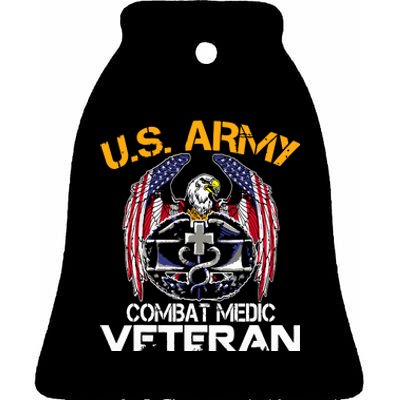 Proud US ARMY Combat Medic, Perfect Veteran Medical Military Ceramic Bell Ornament