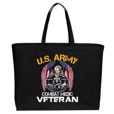 Proud US ARMY Combat Medic, Perfect Veteran Medical Military Cotton Canvas Jumbo Tote