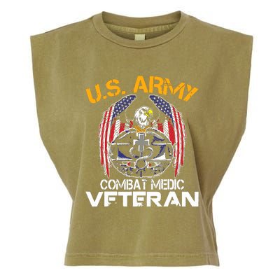 Proud US ARMY Combat Medic, Perfect Veteran Medical Military Garment-Dyed Women's Muscle Tee