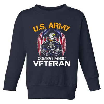 Proud US ARMY Combat Medic, Perfect Veteran Medical Military Toddler Sweatshirt