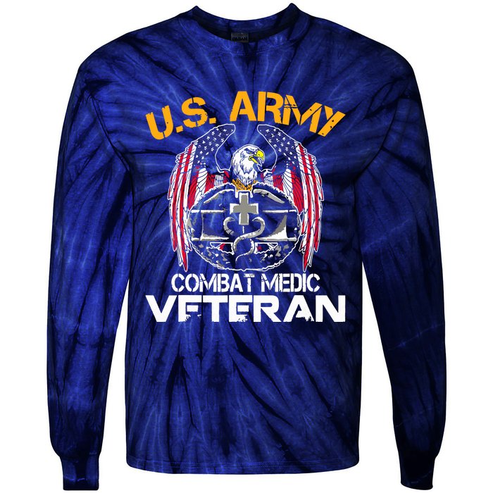 Proud US ARMY Combat Medic, Perfect Veteran Medical Military Tie-Dye Long Sleeve Shirt