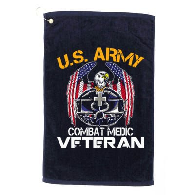 Proud US ARMY Combat Medic, Perfect Veteran Medical Military Platinum Collection Golf Towel