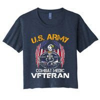 Proud US ARMY Combat Medic, Perfect Veteran Medical Military Women's Crop Top Tee