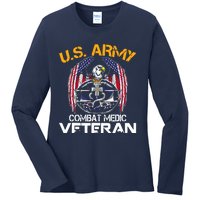 Proud US ARMY Combat Medic, Perfect Veteran Medical Military Ladies Long Sleeve Shirt