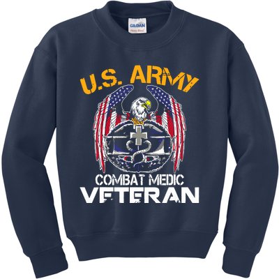 Proud US ARMY Combat Medic, Perfect Veteran Medical Military Kids Sweatshirt