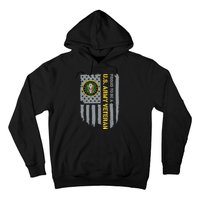 Proud US Army Veteran American Flag Hoodie