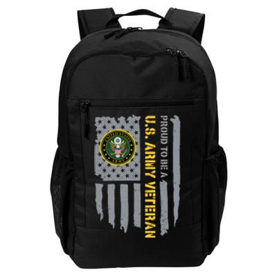 Proud US Army Veteran American Flag Daily Commute Backpack