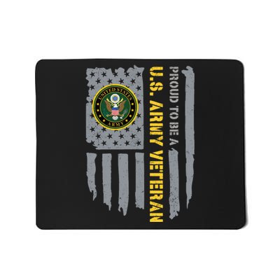 Proud US Army Veteran American Flag Mousepad