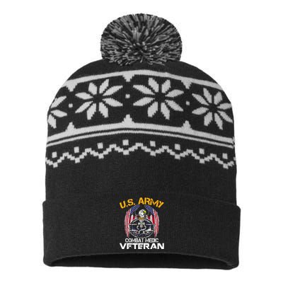 Proud US ARMY Combat Medic, Perfect Veteran Medical Military USA-Made Snowflake Beanie