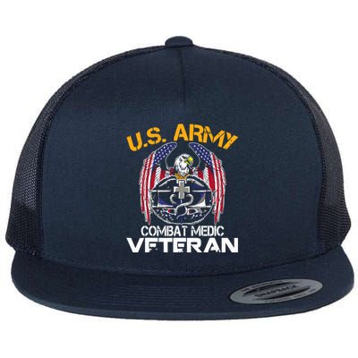 Proud US ARMY Combat Medic, Perfect Veteran Medical Military Flat Bill Trucker Hat