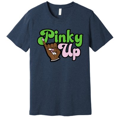 Pinky Up AKA Inspired Greek Sorority Premium T-Shirt