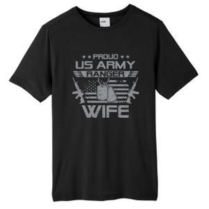 Proud US Army Ranger Wife Flag American USA Military Veteran Tall Fusion ChromaSoft Performance T-Shirt