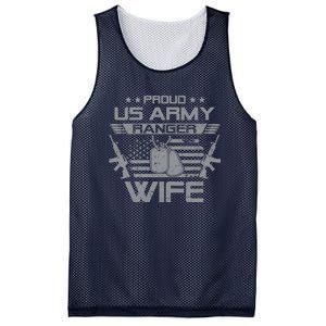 Proud US Army Ranger Wife Flag American USA Military Veteran Mesh Reversible Basketball Jersey Tank