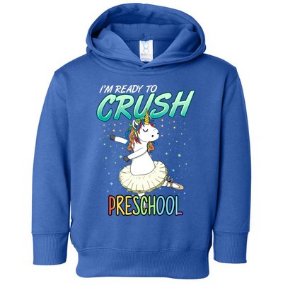 Preschool Unicorn Ballerina Ballet Dancer Hello PreK Cute Gift Toddler Hoodie