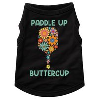 Paddle Up Buttercup Floral Pickleball Paddle Doggie Tank