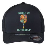 Paddle Up Buttercup Floral Pickleball Paddle Flexfit Unipanel Trucker Cap