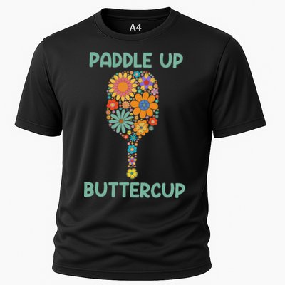 Paddle Up Buttercup Floral Pickleball Paddle Performance Shirt