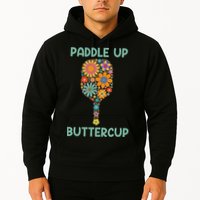 Paddle Up Buttercup Floral Pickleball Paddle Hoodie