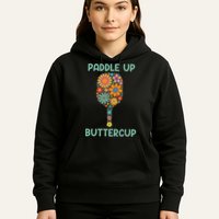 Paddle Up Buttercup Floral Pickleball Paddle Hoodie