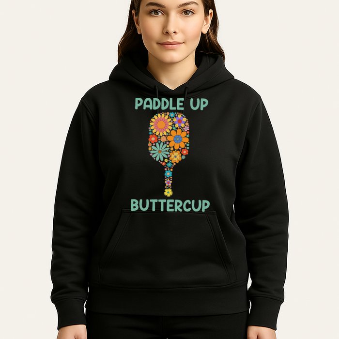 Paddle Up Buttercup Floral Pickleball Paddle Hoodie