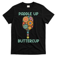 Paddle Up Buttercup Floral Pickleball Paddle T-Shirt