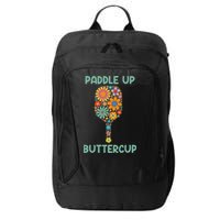 Paddle Up Buttercup Floral Pickleball Paddle City Backpack